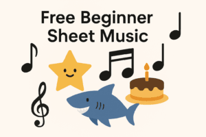 Read more about the article 5 Free Beginner Sheet Music PDFs to Boost Your Piano Practice (and Note-Reading Skills)
